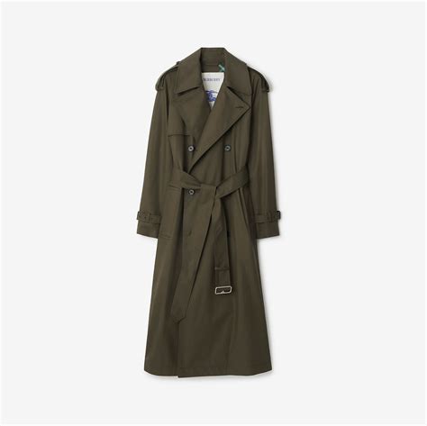 burberry trench coat tie sleeves runway|Long Gabardine Castleford Trench Coat in Otter .